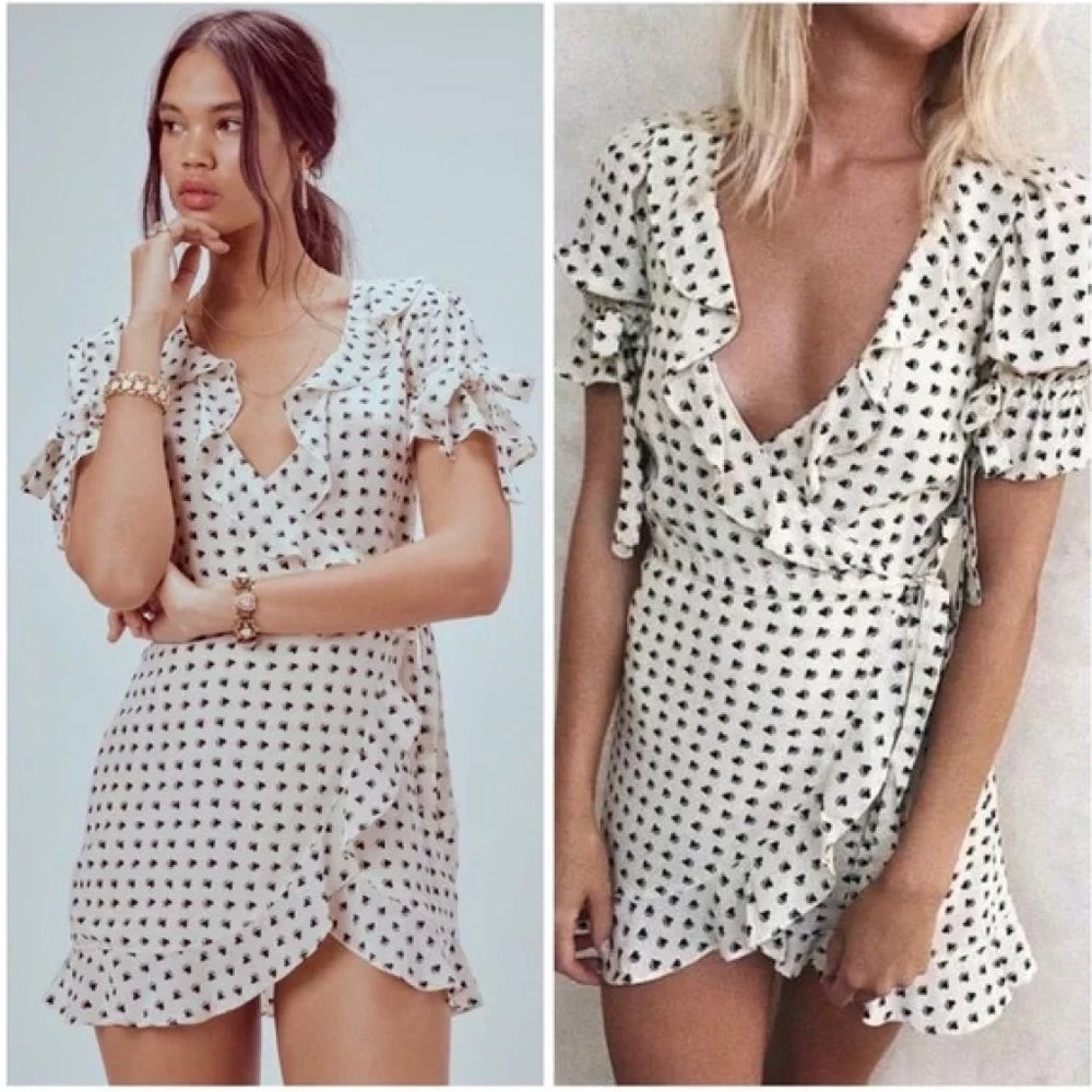 For Love and Lemons Sweetheart Wrap Dress